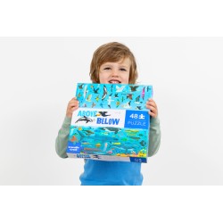 48 pcs haut & bas Puzzle Mer et ciel - Crocodile Creek