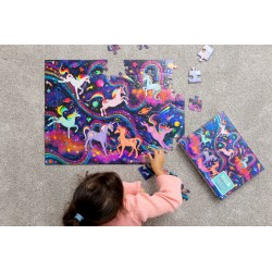 Holografisches Puzzle Einhorn - 100 Teile - Crocodile Creek