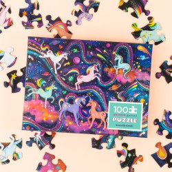 Holografisches Puzzle Einhorn - 100 Teile - Crocodile Creek