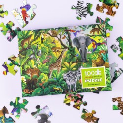 Holografisches Puzzle Dschungel - 100 Teile - Crocodile Creek