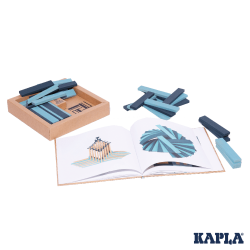 KAPLA®  Buch und Farben blau - Baukasten - das Original