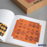 KAPLA®  Buch und Farben rot - orange - Baukasten - das Original