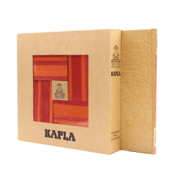 KAPLA® Livre et couleurs rouge - oranges  - Jeu de construction - l'original