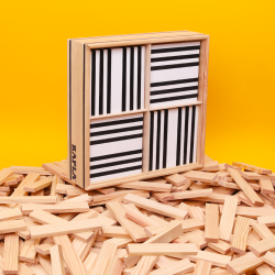 KAPLA® 100er Coffret noir & blanc - jeu de construction - l'original