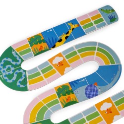 Jeu de course Zouuu! Les Toupitis en carton dès 3 ans - Moulin Roty - Les Toupitis