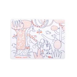 Set en silicone à colorier avec 5 feutres - Les Toupitis - Moulin Roty