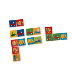 Fahrzeug Domino aus Holz - Les Popipop - Moulin Roty