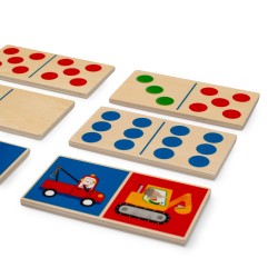 Fahrzeug Domino aus Holz - Les Popipop - Moulin Roty