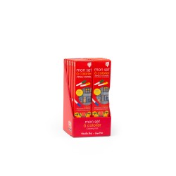 Set en silicone à colorier + 5 feutres - Les Toupitis - Moulin Roty