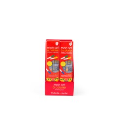 Set en silicone à colorier + 5 feutres - Les Toupitis - Moulin Roty