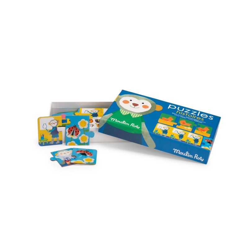 Geschichten Puzzle ab 2 Jahren  -  Les Popipop - Moulin Roty