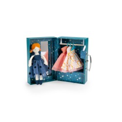 Puppe im Koffer Abendgarderobe Les Parisiennes - Moulin Roty