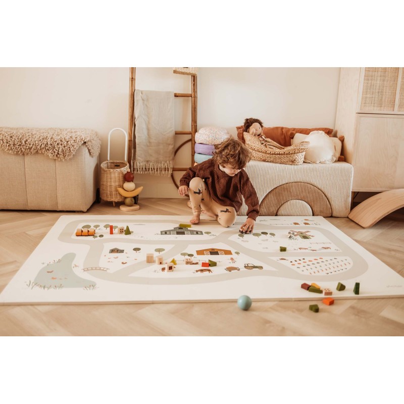 Tapis de jeu Ferme EEVAA -Tapis Puzzle - Play&Go Puzzlemat Farm