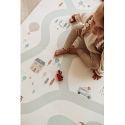 Tapis de jeu Village EEVAA -Tapis Puzzle - Play&Go Puzzlemat village