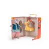 Valise La petite armoire Nini - Souris en peluche avec vêtements - La Grande Famille - Moulin Roty