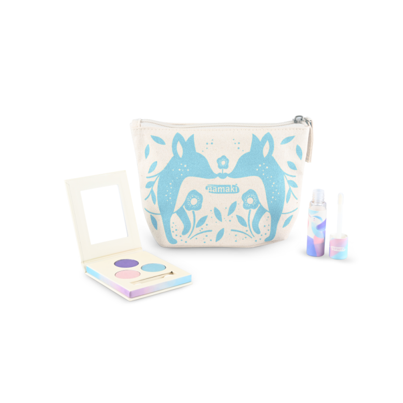 Namaki - Trousse scintillante bleu - Bio Kit cosmétique pour enfants