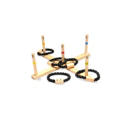 BS Toys - Jeu de lancer d'anneaux en bois - Ring Toss