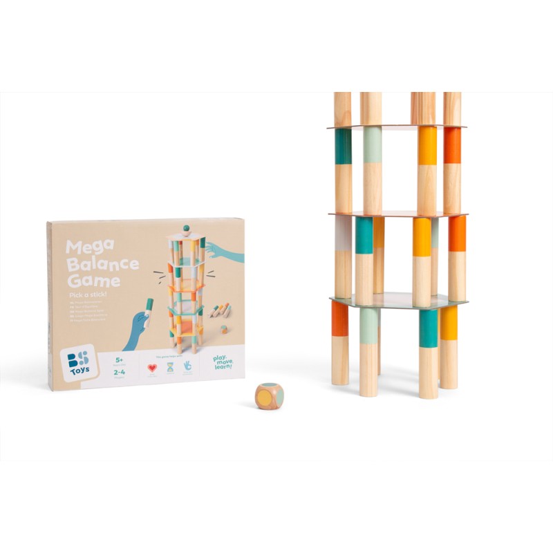 BS Toys - Jeu Mega Balance - à partir de 5 ans, en bois