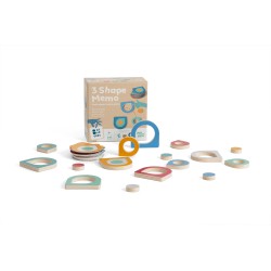 BS Toys - 3 Shape Memorie Spiel -  ab 5 Jahren - das etwas andere Memorie