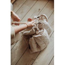 Spielmatte & Tasche organic soft stripes blue - Play&Go