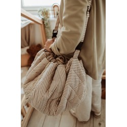 Spielmatte & Tasche organic soft stripes blue - Play&Go