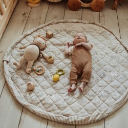 Tapis d´éveil & sac organic soft stripes blue - Play&Go