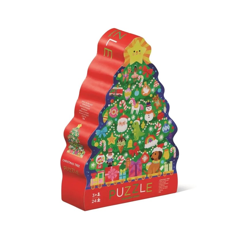 Crocodile Creek - Puzzle Weihnachtsbaum - 24 Teile