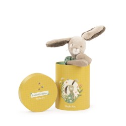 Plüschtier Kaninchen salbei in der Box - Lapin ocre - Trois petits Lapin - Moulin Roty
