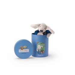 Plüschtier Hund Pilou blau in der Box - Puce & Pilou - Moulin Roty