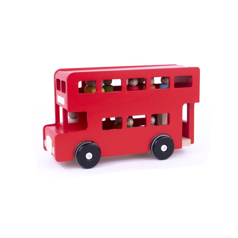 Londoner Doppeldecker Bus aus Holz zum spielen - Bajo Londoner Doppeldecker Bus aus Holz zum spielen - Bajo