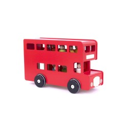 Londoner Doppeldecker Bus aus Holz zum spielen - Bajo