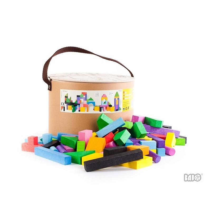 Bauklötze bunt aus Holz nachhaltig - Bajo