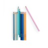 12 crayons de couleur avec cartes l'explorateur - Jardin du moulin - Moulin Roty