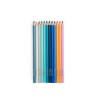 12 crayons de couleur avec cartes l'explorateur - Jardin du moulin - Moulin Roty