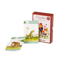 Jeu de 7 familles à partir de  4 ans - avec des motifs d'animaux - Jardin du moulin - Moulin Roty