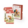 12 crayons de couleur avec cartes le botaniste - Jardin du moulin - Moulin Roty