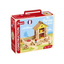 Jeu Jura - Baukasten Bauernhof aus Holz - 95 Teile