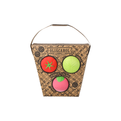 Oli&Carol - Veggie Salad Baby Sensory Balls - Beissring - natürlicher Kautschuk