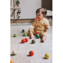 Oli&Carol - Veggie Salad Baby Sensory Balls - Beissring - natürlicher Kautschuk