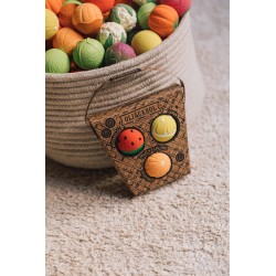 Oli&Carol - Fruit Salad Baby Sensory Balls - Beissring - natürlicher Kautschuk