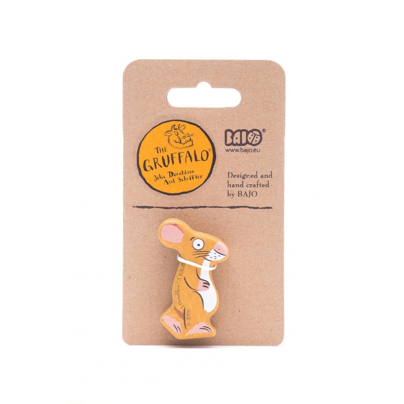 Figurine de souris Gruffalo en bois - Bajo