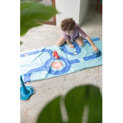Spiel Strandtuch 70 x 140 cm - Strasse für Kinder ein toller Badespass - Quut
