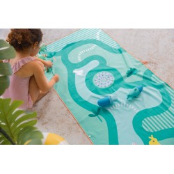 Spiel Strandtuch - Safari - für Kinder ein toller Badespass - Quut