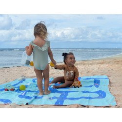 Spiel Strandtuch 180 x 180 cm - Strasse - für Kinder ein toller Badespass - Quut