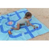 Spiel Strandtuch 180 x 180 cm - Strasse - für Kinder ein toller Badespass - Quut