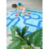 Spiel Strandtuch 180 x 180 cm - Strasse - für Kinder ein toller Badespass - Quut