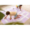Spiel Strandtuch 180 x 180 cm - Strasse Lavendel - für Kinder ein toller Badespass - Quut