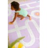 Spiel Strandtuch 180 x 180 cm - Strasse Lavendel - für Kinder ein toller Badespass - Quut