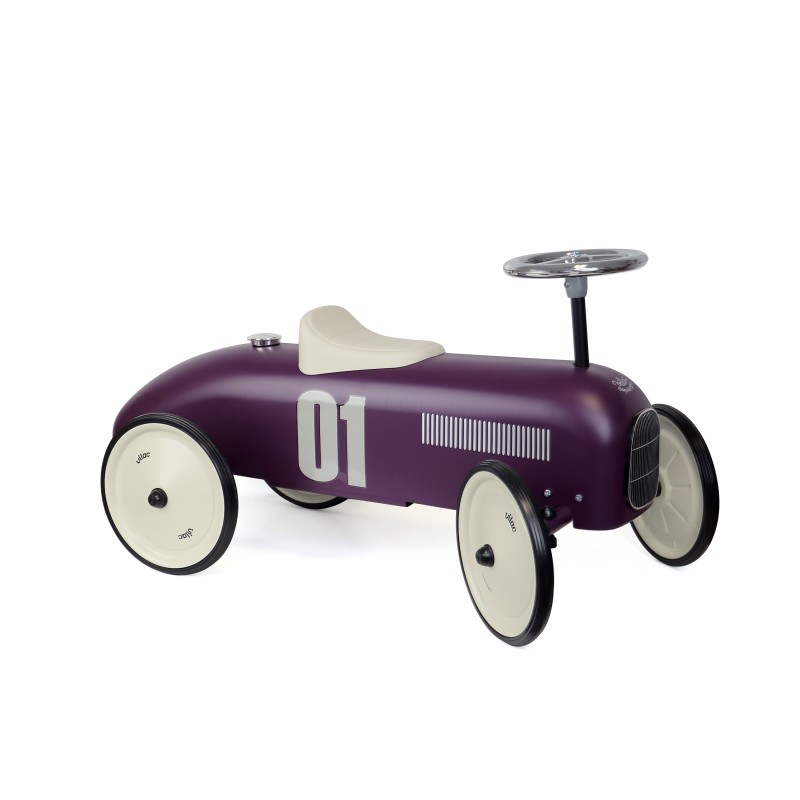 Vilac - Porteur voiture vintageo en métal dès 1 an 1/2 - Aubergine Vilac - Porteur voiture vintageo en métal dès 1 an 1/2 - Aubergine