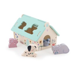 Formen Puzzle Haus - Steckspiel mit Tieren  - Sarah Betz - Vilac